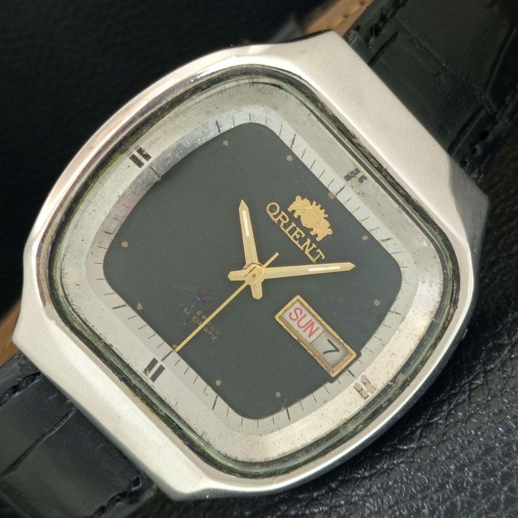 JAPAN VINTAGE ORIENT AUTOMATIC 46941 MENS ORIGINAL DIAL WATCH a703438-1