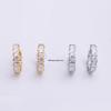 Chic Versatile Sparkly Square Zirconia Earrings for Women - High-End Niche Design