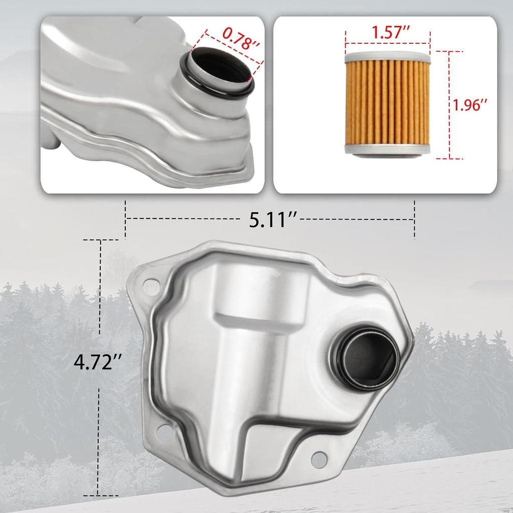 31728-1XF0A Transmission Filter Oil Pan Gasket Kit Fits For 2007-2013 Ni-Ssan Altima 2.5L L4, 2011-2016 Juke 1.6L L4 Turbocharged, 2015-2016 Rouge