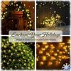 Solar Outdoor Cherry Blossom Light String,suitable for Christmas Trees,walkways,no Need To Plug in Winter Flowers,Christmas and New Year Decorations