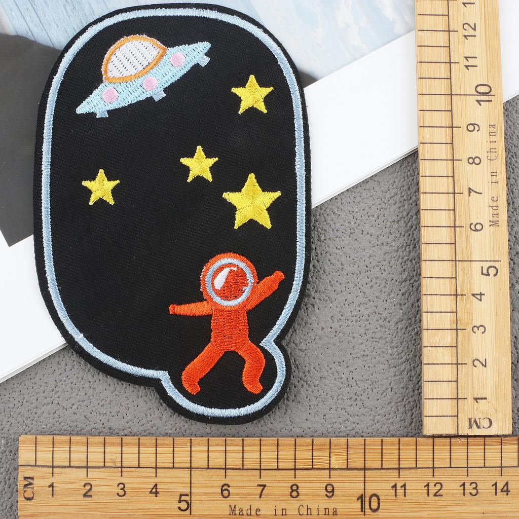 Hot-Selling Cloth Stickers Cartoon Embroidery Stickers Jeans Knee Stickers Ripped Holes Repair Embroidery Label Adhesive Patch Stickers