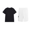 Li-Ning Retro Trendy Printed Comfortable Breathable Short Sleeve T-Shirt Fashionable Design Versatile Casual Sports Suit AHSV291-2+YKSU157-1