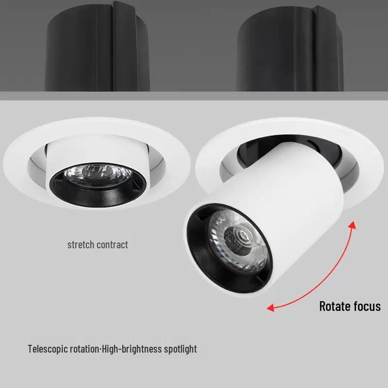 Retractable Adjustable COB Gooseneck Spotlight for Commercial and Retail Lighting