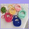 Stylish Korean Children's Handbag Adorable Girls Yarn Woven Crossbody Bag In Bright Colors