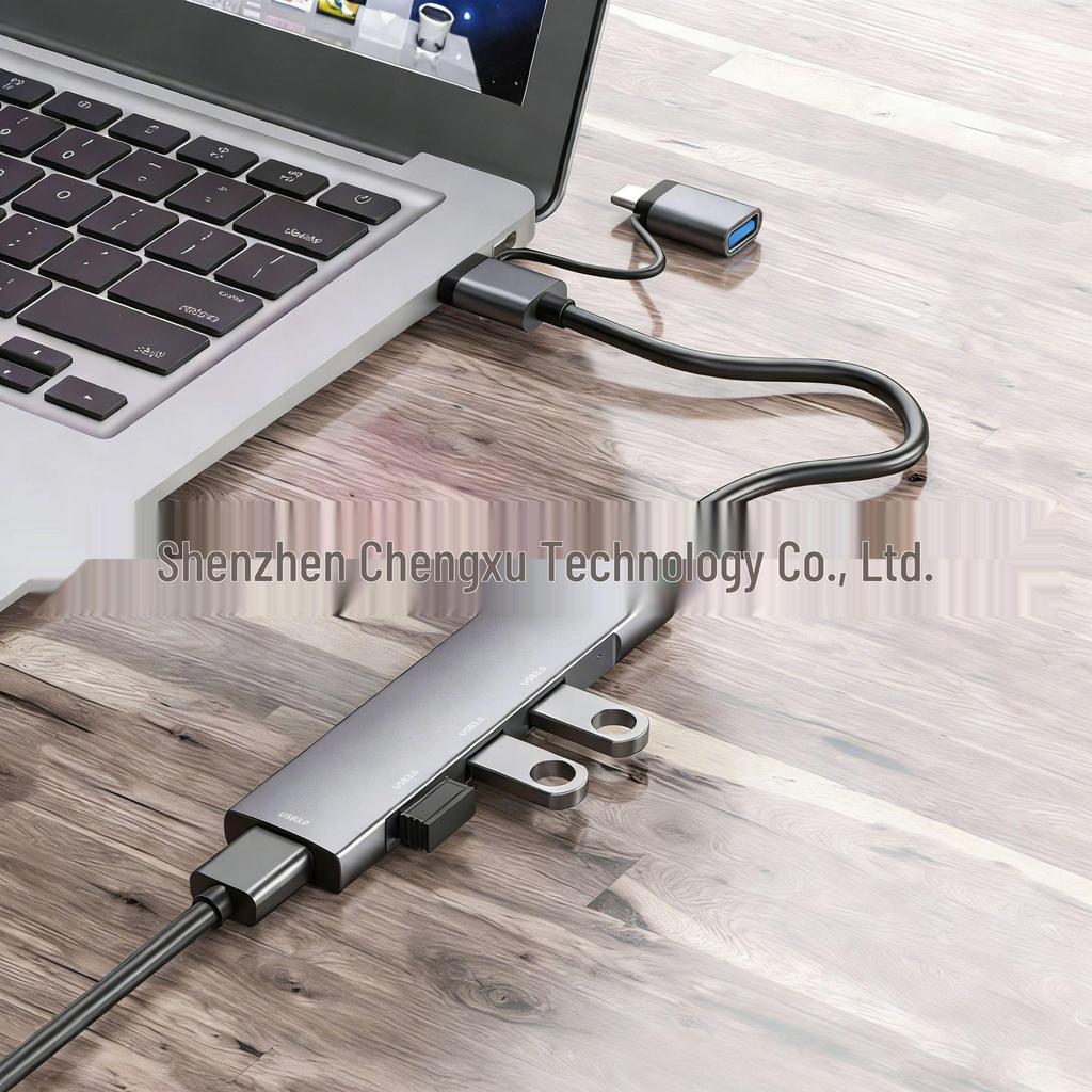 Multi-Functional USB 3.0 Type-C Docking Station with 4-Port Expansion