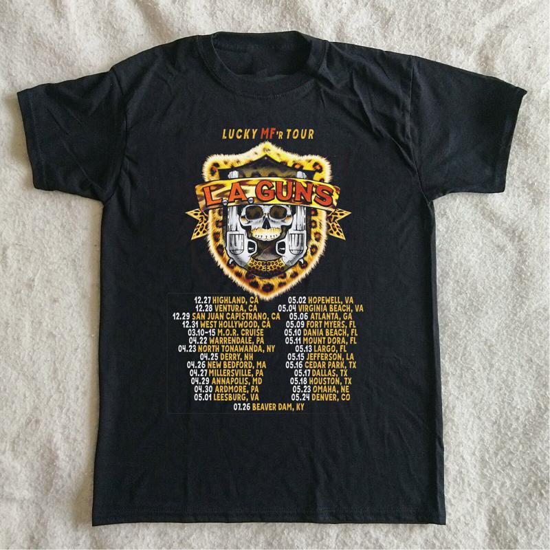 La Guns Band 1980 World Tour L A T Shirt Full Size S 5Xl