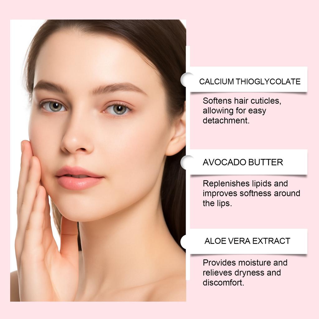 Facial Hair Removal Set, Facial Care, Hair Removal, Special Facial Hair Removal Cream, Lip Hair Removal, Gentle Facial Cleansing.