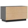 Vidaxl Szafka Pod Telewizor, Szara, 74X35X44 Cm, Lite Drewno Sosnowe