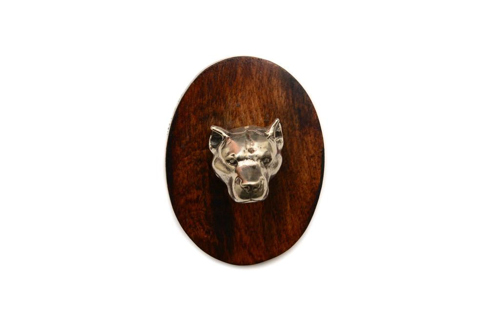 American Staffordshire Terrier, Amstaff – Dog Show Brooch, Starter Number Clip | Art-Dog