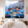 Manchester City Custom Your Name Wall Decor Tapestry Art For Pet Memorial Birthdaywedding Party Backdrop Family Gift