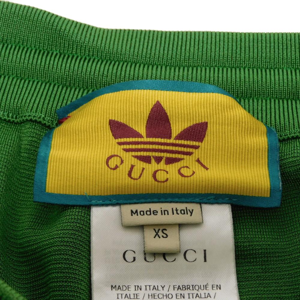 Used Adidas 9539 Interlocking G Sideline Jersey 701441 XKCIH 3229 51178 GG Double G Rayon XS 170/74A Green Men's from