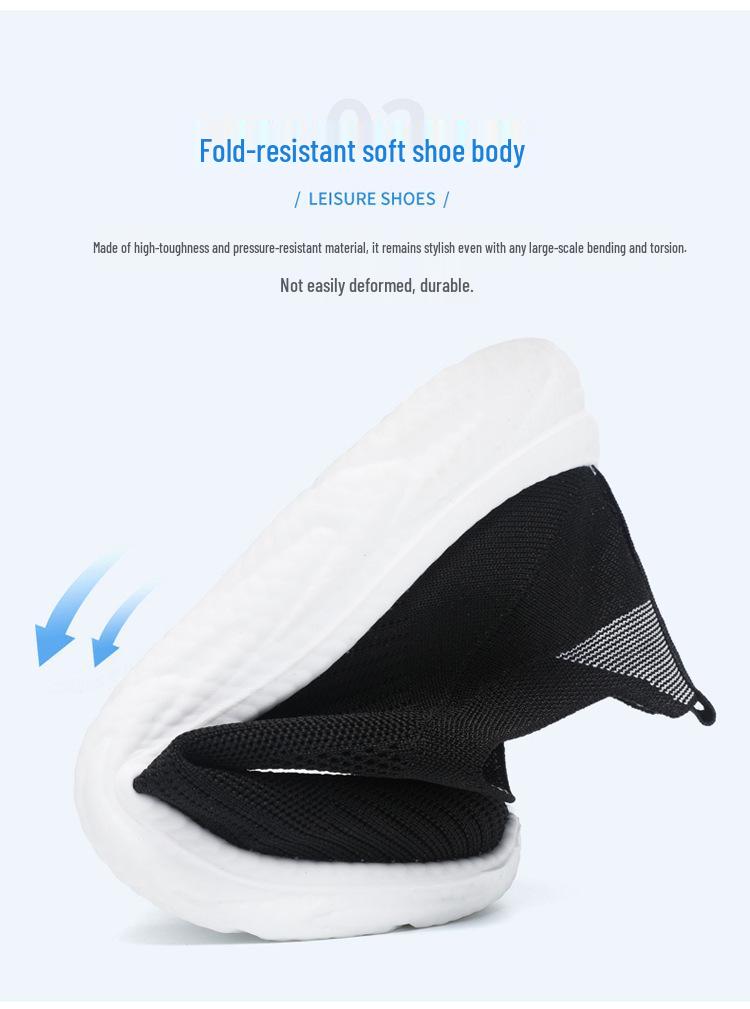 Herren Ultra-Leichte Atmungsaktive Slip-On Mesh Sportschuhe