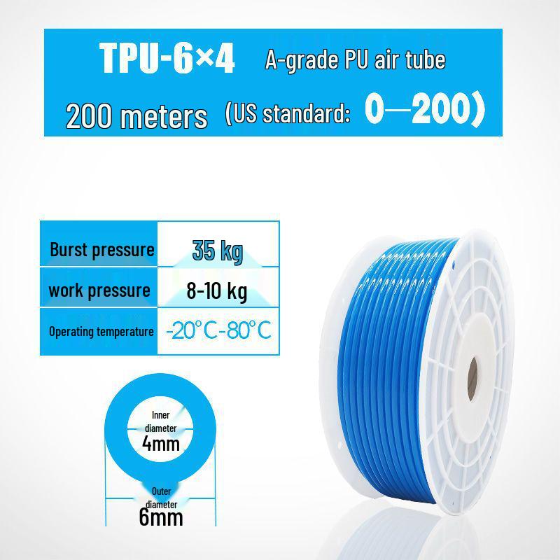 High-Pressure 8MM PU Pneumatic Air Hose for Air Compressors