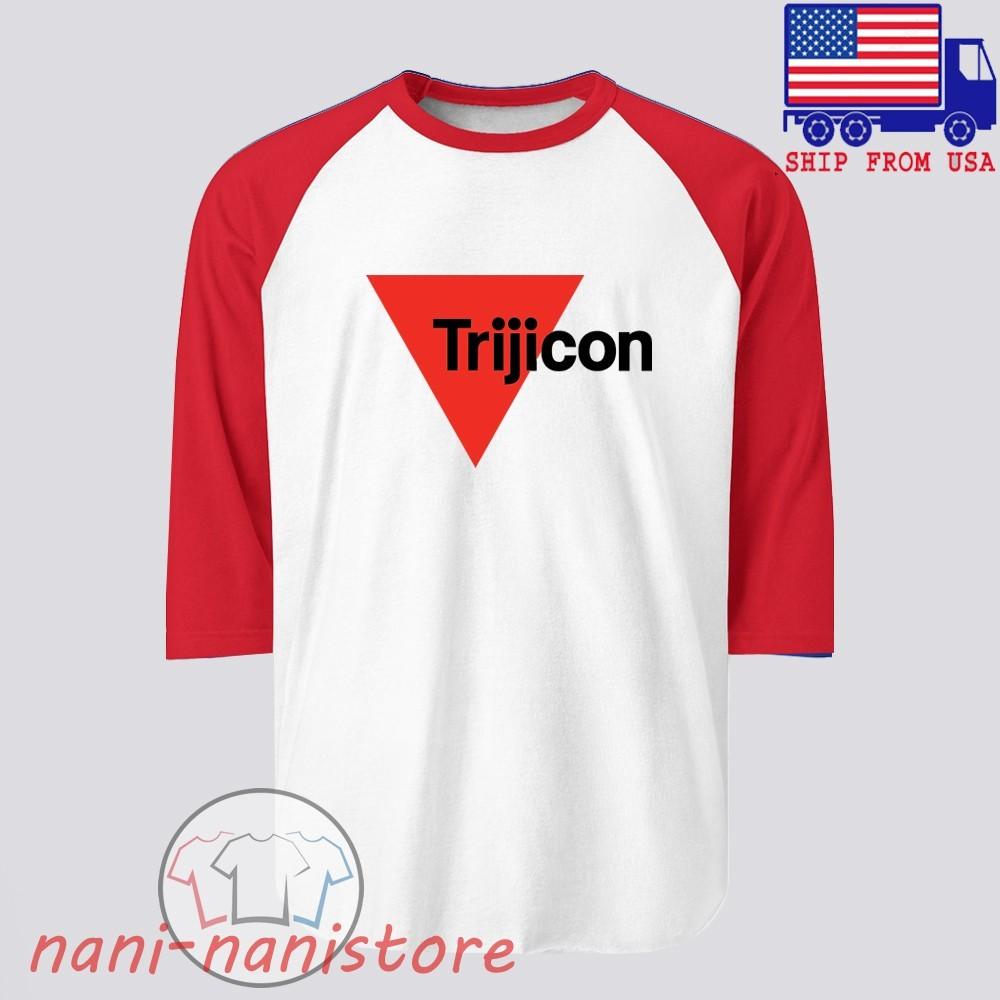 Trijicon Guns Firearms Men#039;s Raglan Red Size S2XL Unisex T-Shirt S