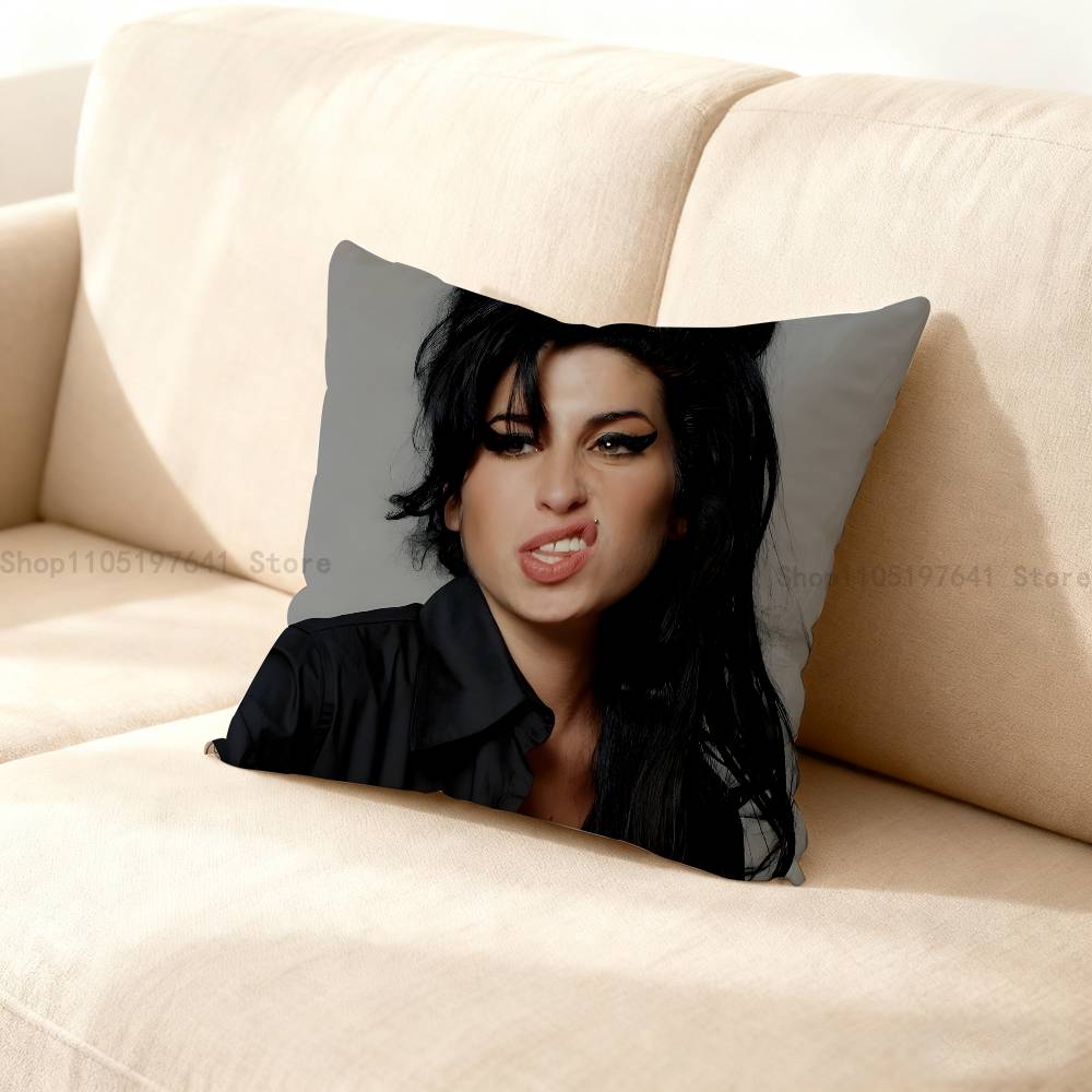 A-Amy W-Winehouse Kissenbezug für Sofa Dekor Auto Büro Raum Druck Kissenhülle Dekorationen Und Schutz