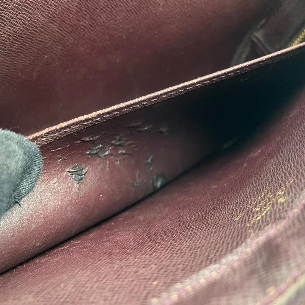 Used LOUIS VUITTON Clutch Bag Taiga Taiga BaikalClutch Bag Bordeaux Leather Mens