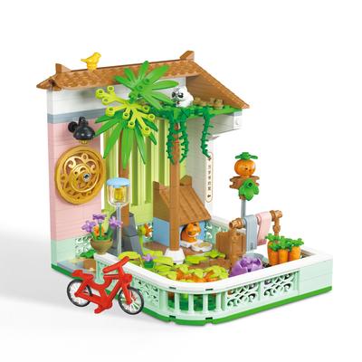 IMPLAY TOYS Sagostadsserien Trädgårdsversion Liten Trädgård 460 Delar Mormors (2071)