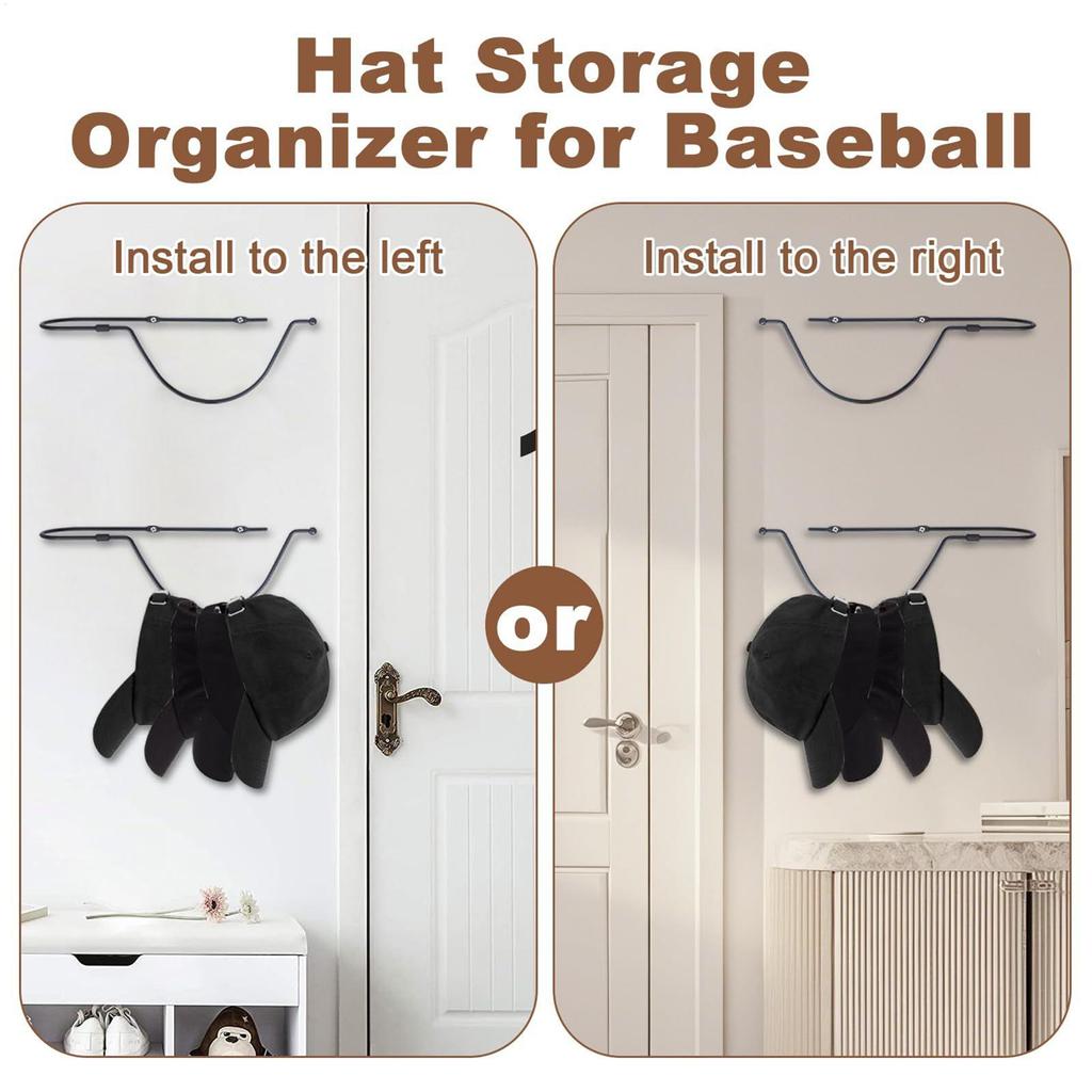 Cowboyhut-Halter 360° Drehung Westernhut Aufbewahrung Wand Baseballkappen Aufbewahrung Halterung für Schrank Damen Zuhause Zimmer Schlafzimmer Bar Mantel