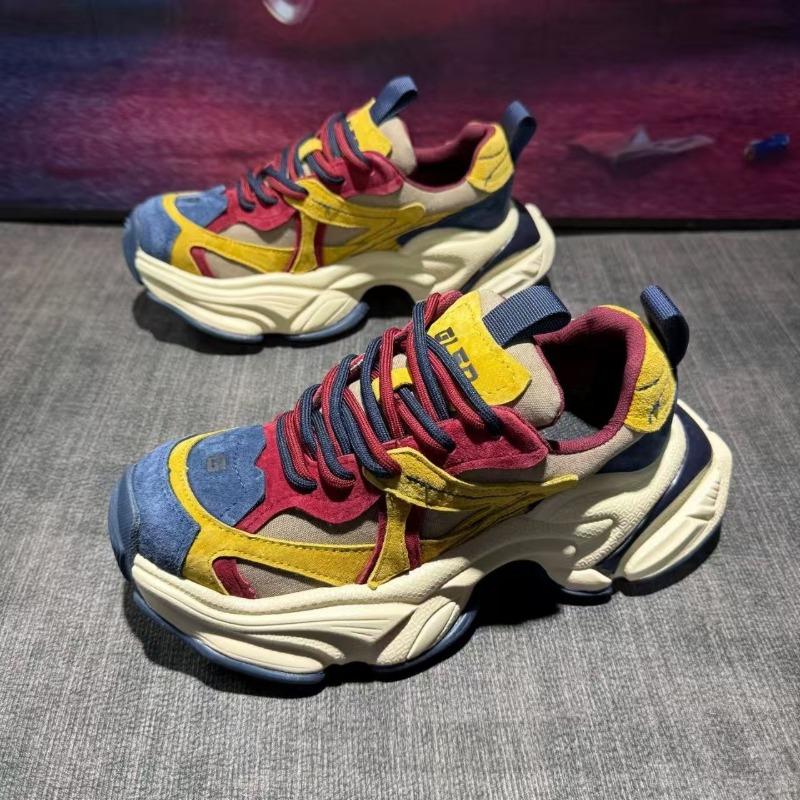 Mens Comfortable Soft Sole Thick Bottom Height Increasing Casual Chunky Sports Sneakers