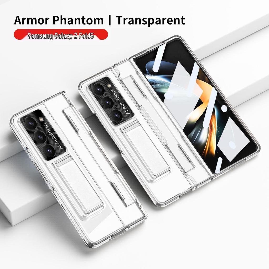 Kompatybilne etui na telefon Samsung Z Fold 7/6/5 z miejscem na rysik, podstawką, płaskim zawiasem i pełną ochroną przed upadkiem