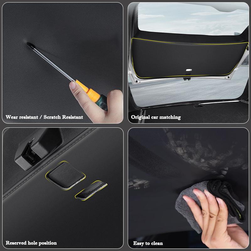 Fit Car Trunk Mat for For Cadillac XT4 XT5 XT6 2016-2025 Tailgate Boot Liner Pu Leather Waterproof Anti-Kick Accessories