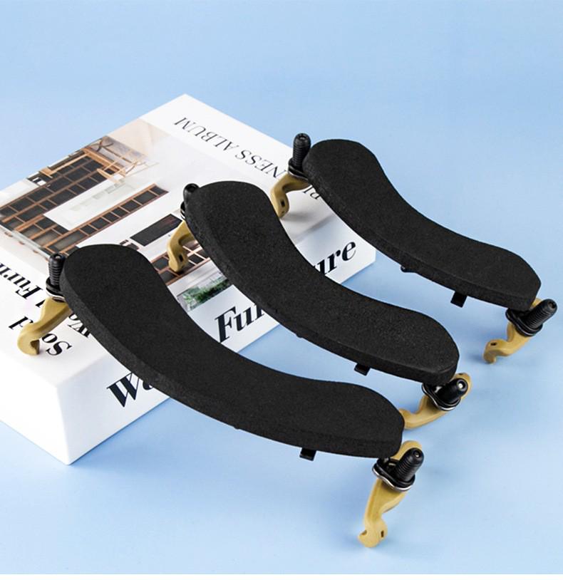 KPE Adjustable Violin Shoulder Rest with Thick Sponge Pad for 1/2, 1/4, 3/4, 4/4 Violins