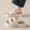 Fashion CRLAYDK Women's Rome Sandals Platform Ladies Adjustable Buckle Strap Shoes Open Toe Walking Casual Beach Leather Slippers
