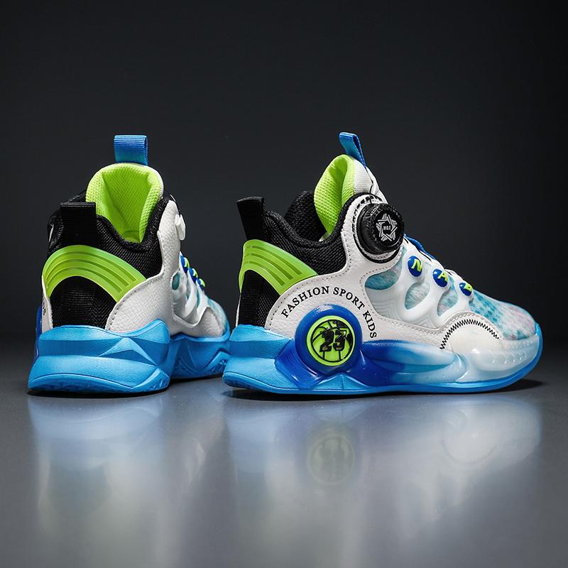 Children Basketball Shoes Original Design 2024 New Indoor Field Training Sports Shoes Comfortable Boy Basketball Shoes for Kids