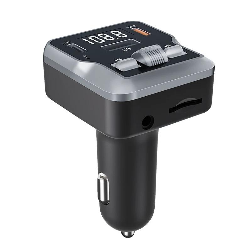 NEW Car FM Transmitter MP3 Aux Music Player Bluetooth 5.3 Handsfree With 30W PD Type-C USB Quick Charge Adapter for Car