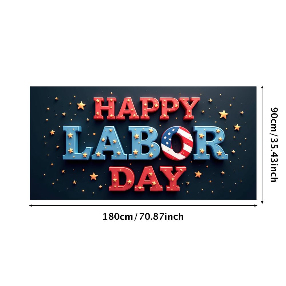 Баннер для мероприятия Прочный Патриотический Баннер Красочный Дизайн Американская Тема для Фотосессии Внутренняя Декорация Праздничное Празднование