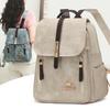 Schoolbag Backpack Women's 1011 New Korean Version Simple Fashion Backpack Commuting Trendy with Large Capacity Shoulder Leisure Bag