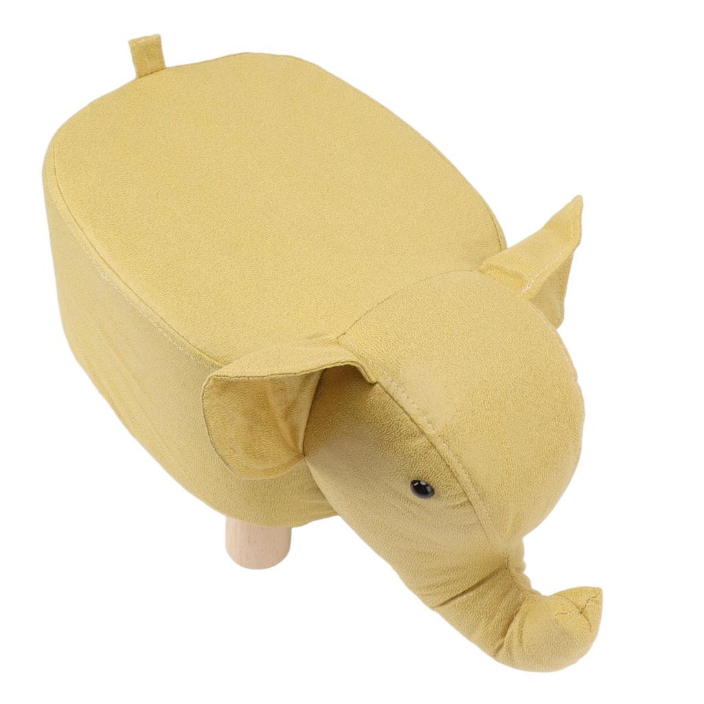 Animal Footstools Lovely Cartoon Innovative Elephant Upholstered Stool for Nursery Bedroom Playroom