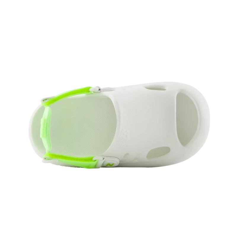 New Balance Comfortable Soft Skin-Friendly Versatile Kids Sandals Kids Sandals Off-White Fluorescent-Green SYCLGB1