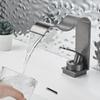 Modern Waterfall Faucet Single Handle 1 Hole Bathroom Sink Faucet Lavatory Vanity Wash Basin Water Faucet Vessel Crane Mixer Tap