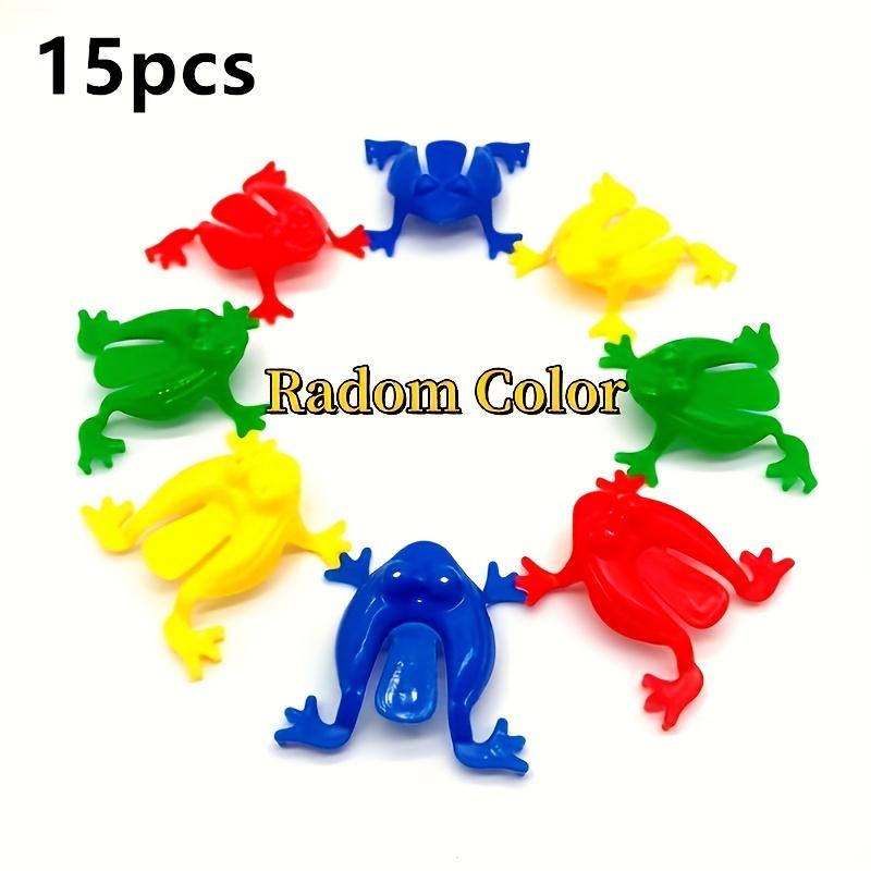 

15 шт. Яркие мини-прыгающие лягушки - Игра на ловкость пальцев, Развитие навыков счета и математики, Идеально для подарков на день рождения и образовательной игры 15pcs