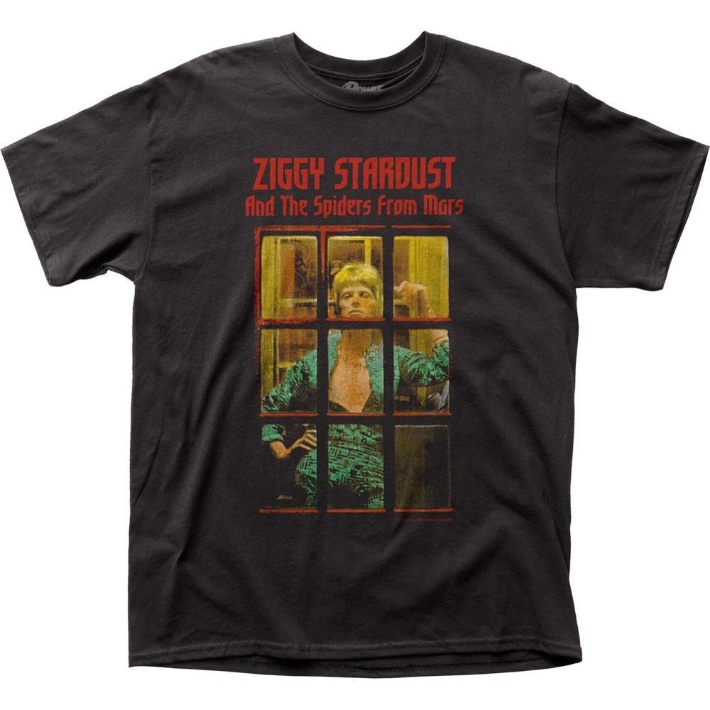 

David Bowie Ziggy Phone Booth Mens T Shirt Music Classic Rock Band Tee New Black Unisex T-Shirt M