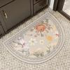 Bathroom Entry Diatom Mud Floor Mat Semicircular Non-Slip Quick-Drying Foot Mat Toilet Toilet Door Absorbent Household Carpet
