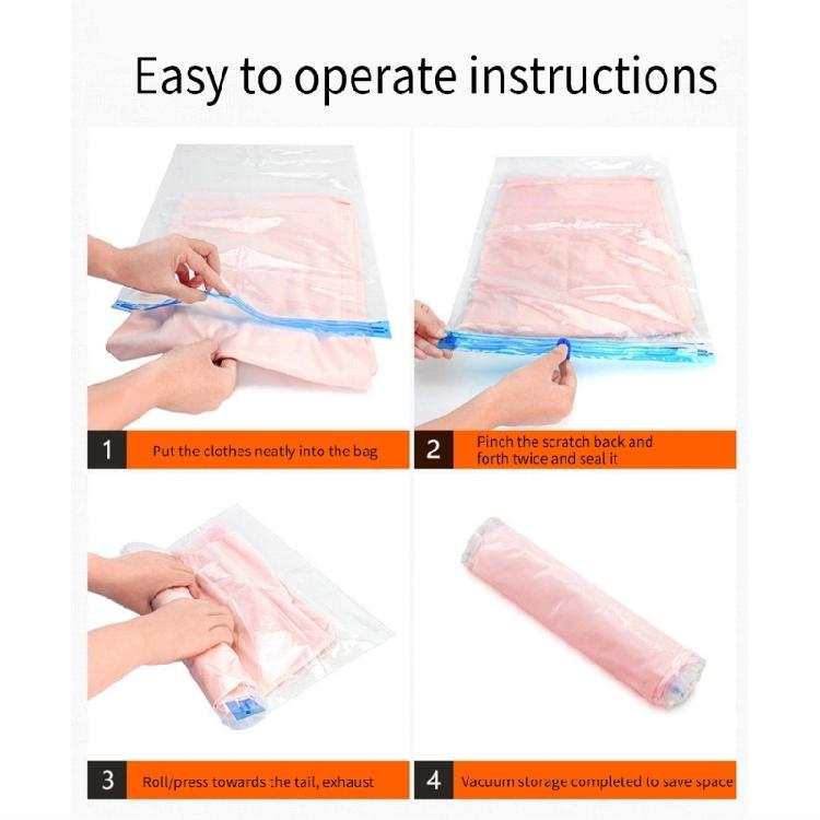 Travel Essential Compression Bags, Vacuum Packing Space Saver Zipper Bag