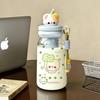 Cartoon Tritan Straw Water Cup - Unisex, Portable, Cute & Durable for Summer