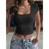 Hot Girl Style Versatile Short-sleeved Vest Top T-shirt Women's Spring and Summer Independent Station