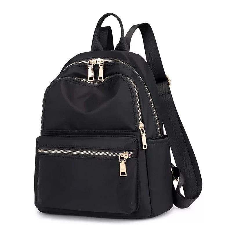 Schoolbag Backpack Women's 1011 New Trendy Travel Oxford Cloth Small Backpack Women's Versatile Fashion Canvas Small Bag Book Bag