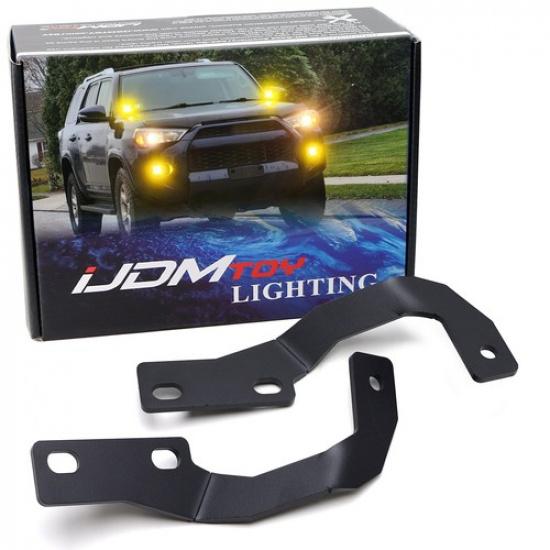 Кронштейн крепления светодиодного модуля на стойку А капота для Toyota 2010-24 4Runner