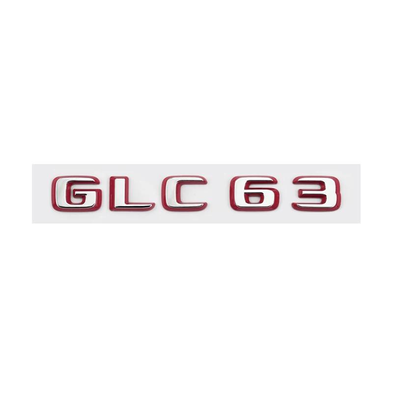 Suitable for Mercedes Benz Rear Letter Sticker Silver Red Version C63S GT63S S63LGLE53 SL63S Modification W205 W206 C190 X290