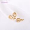 Multi Shapes Pendant Bail Connectors,18K Gold Plated Inlaid Zircon Pendant Clasps For Jewelry Making,Spacer Beads Accessories