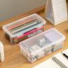 1/2/4 PCS Pencil Case Box PP Pencil Box Multi-function Stationery Organizer School Supplies for Office Pen Box Kits Sacs Pen Box