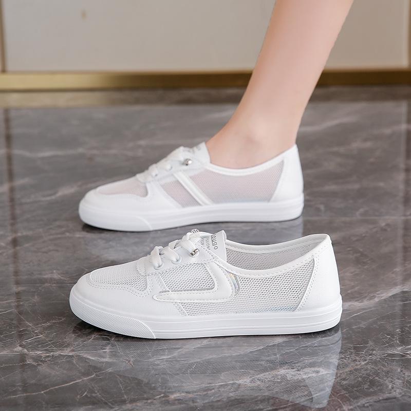 Women's shoes feel like stepping on shit, pregnant women's mesh shoes, women's breathable thin sports shoes, hollowed out mesh in summer, and pedal s