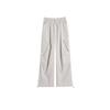 White gray overalls women's spring and summer new small thin loose mountaineering summer large size charging pants