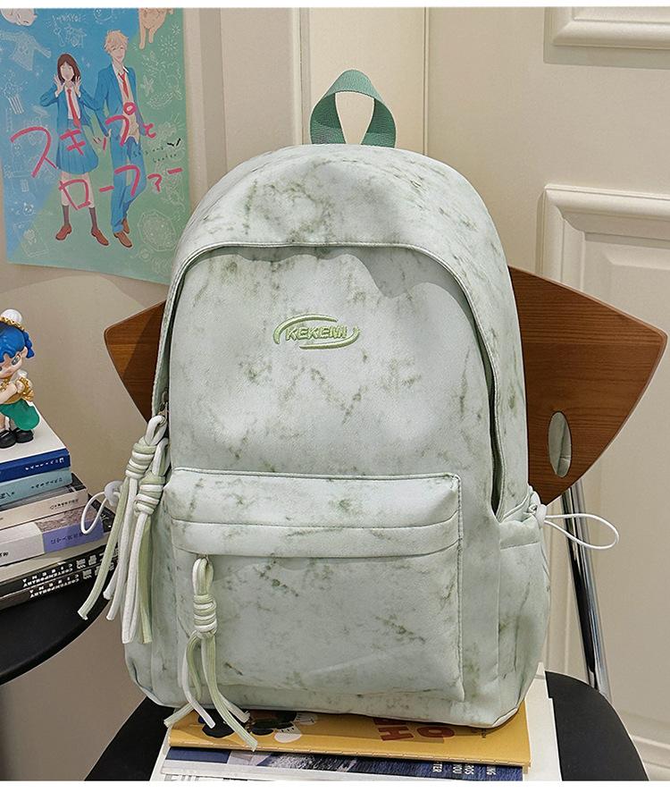 

School bag literary, simple and large-capacity Japanese camping backpack versatile and lightweight college student school bag casual