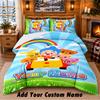 El Payaso Plim Plim Custom Name 3Pcs Bedding Set 1 Bed Sheet 2 Pillowcases Bedroom Home Decor