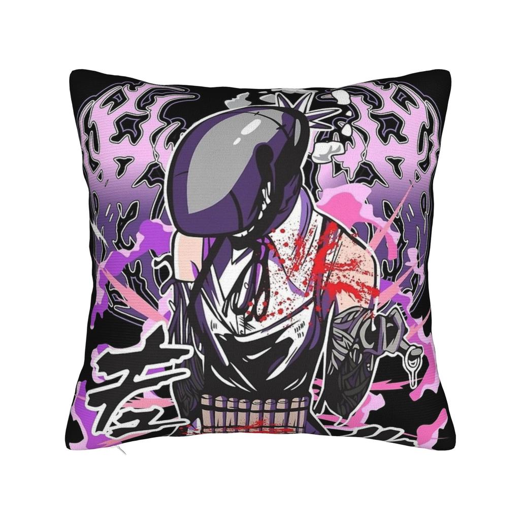 Chainsaw Man Crazy Controller Pillow Case Cute Funny Pillow Cover Soft Pillowcases For Living Room Sofa